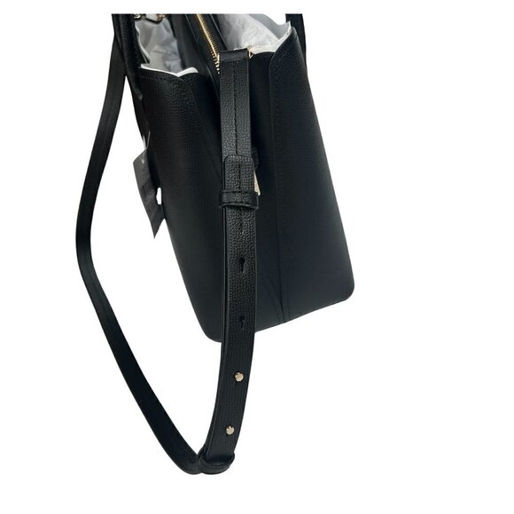 Kate Spade Margaux Large Satchel Crossbody Handbag, Black - Picture 8 of 11